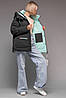 Пуховик TOWMY 3031 black green, фото 8