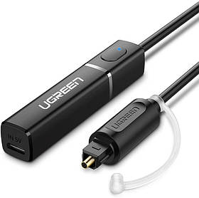 Передавач UGREEN Bluetooth 5.0 Бездротовий аудиоадаптер aptX Low Latency USB оптичний Toslink