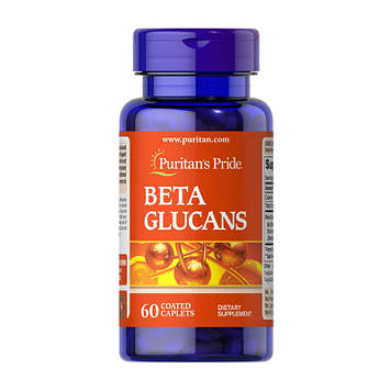 Бета-глюкан Пуританс Прайд / Puritan's Pride Beta Glucans (60 caplets)