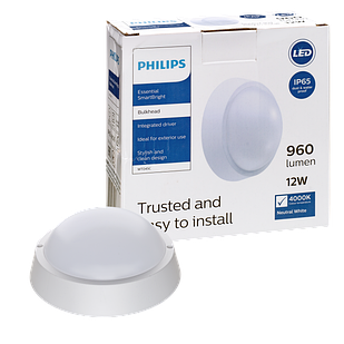 LED світильник Philips ESSENTIAL SMARTBRIGHT WT045C LED12/NW PSU CFW L1065 IP65 - 911401735842