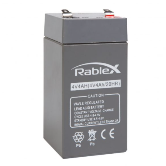 Герметична свинцево-кислотний акумулятор для ваг Rablex 4v 4ah 20hr