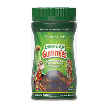 Вітаміни і мінерали для дітей Пуританс Прайд / Puritan's Pride children's Multi Gummies (60 gummies)