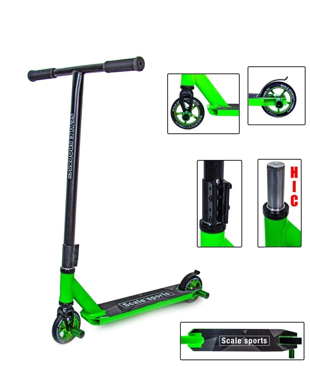 Трюковий самокатScale Sports Legion 110 mm Зелений