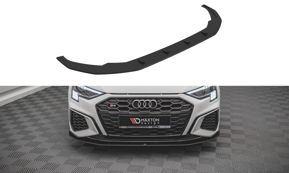 Спліттер Audi A3 8Y S-Line / S3 8Y тюнінг елерон (посилений)