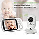Відеоняня Baby Monitor VB603 3.2 Original JKR з датчиком звуку, нічне бачення + термометр, радіоняня, няня, фото 9