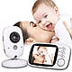 Відеоняня Baby Monitor VB603 3.2 Original JKR з датчиком звуку, нічне бачення + термометр радіоняня, фото 7