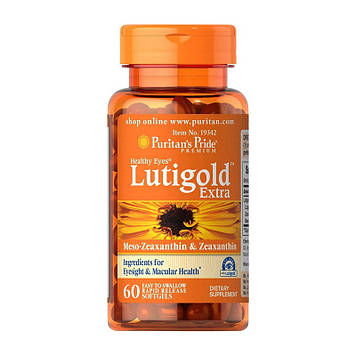 Лютеїн для зору Пуританс Прайд / Puritan's Pride Lutigold Extra (60 softgels)