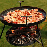 Мангал сковорода з диска, борони 50 см з підставкою для вогню з кришкою і чохлом Подарунок чоловікові Подарунок коханому