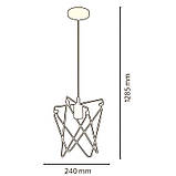 Ретро Люстра Horoz KEPLER Е27 метал чорна, фото 4