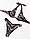 Принтованный купальник с лифом на завязке и завышенными плавками (р. S, M, L) 68mkp942, фото 2