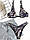 Принтованный купальник с лифом на завязке и завышенными плавками (р. S, M, L) 68mkp942, фото 4