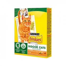 Сухий корм Friskies Indoor (для домашніх котів з куркою та садовою зеленню) 270г.