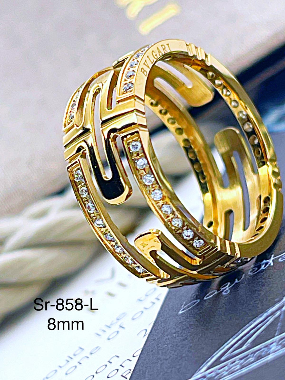 Кільце Stainlees Steel (преміум) (14-K) Sr-858(7,8)