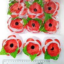 Бант на гумці "мак"