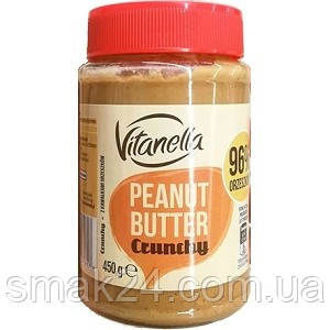 Арахісова паста зі шматочками арахісу Vitanella Maslo Orzechowe Crunchy 450г