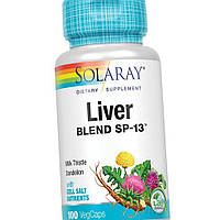 Підтримка печінки Solaray Liver Blend SP-13 100 капсул