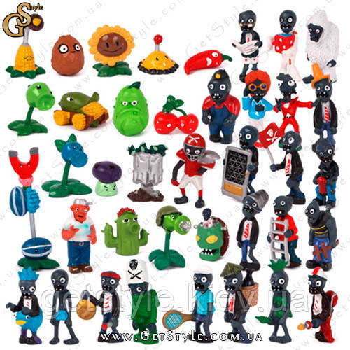 Набір фігурок Plants vs Zombies — 40 шт., фото 1