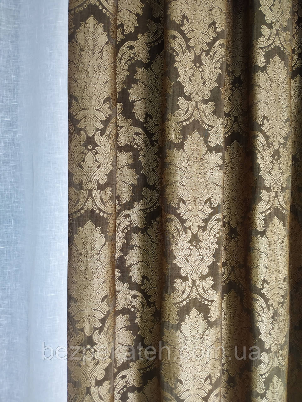 Красивые Шторы. Коричневые Шторы в Зал. Портьеры для Зала. Турецкие ...