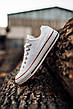 Білі текстильні жіночі низькі кеди конверси Converse All Star конверс чоловічі кеди M7652   конверс, фото 8