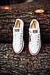 Білі текстильні жіночі низькі кеди конверси Converse All Star конверс чоловічі кеди M7652   конверс, фото 11