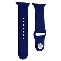 Браслет, ремешок силиконовый для Apple Watch 38-40 mm темно-синий