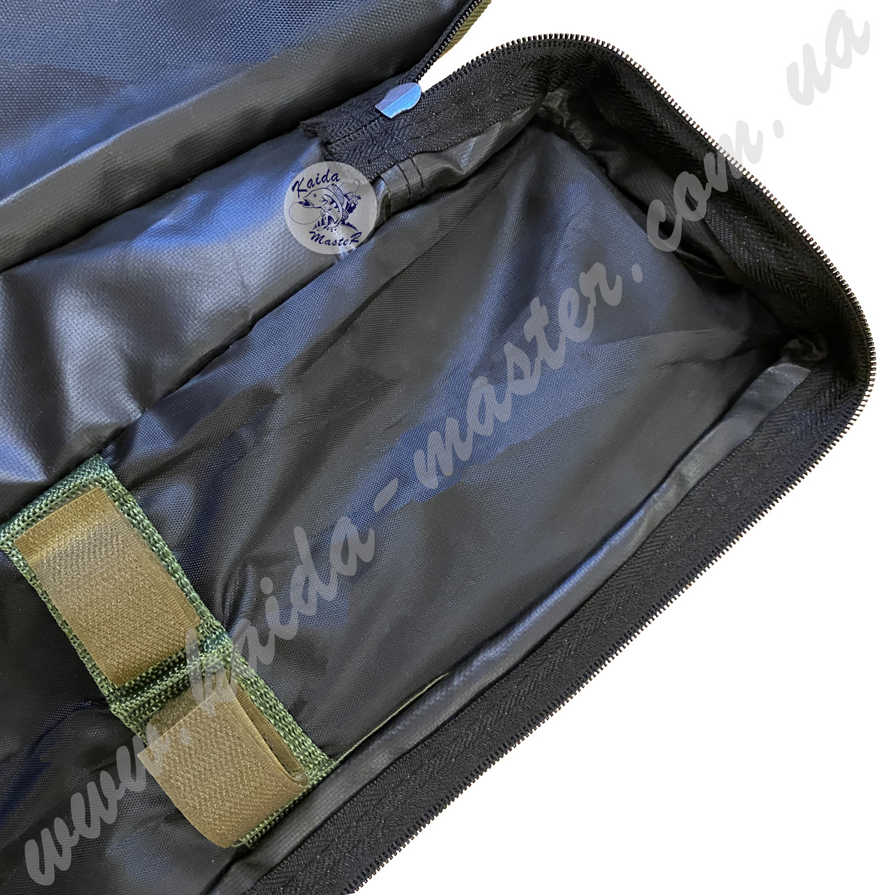 Мягкий чехол для удилищ Kaida 150 см на 3 секции с дополнительным карманом - фото 3 - id-p1446702005