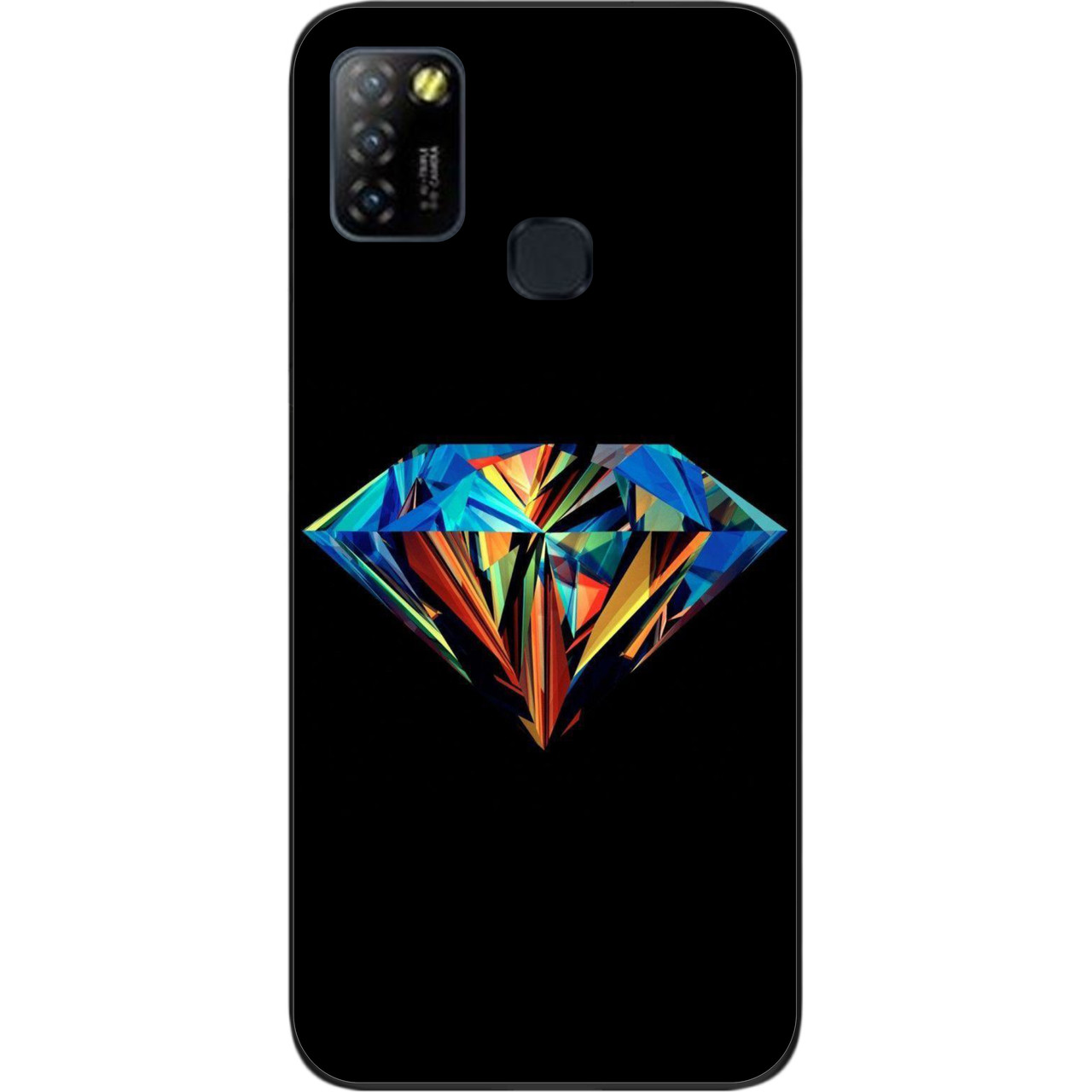 Силіконовий чохол бампер для Infinix Hot 10 Lite з картинкою Діамант