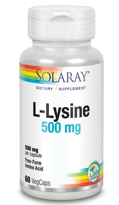 Solaray L-Lysine 500 mg 60 veg caps