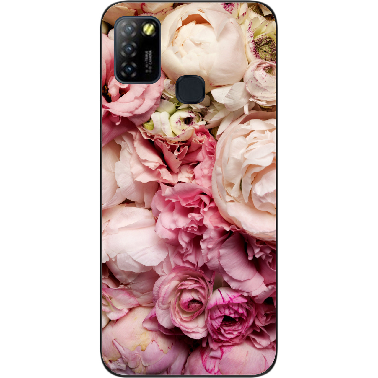 Чохол силіконовий для Infinix Hot 10 Lite з картинкою Півонії