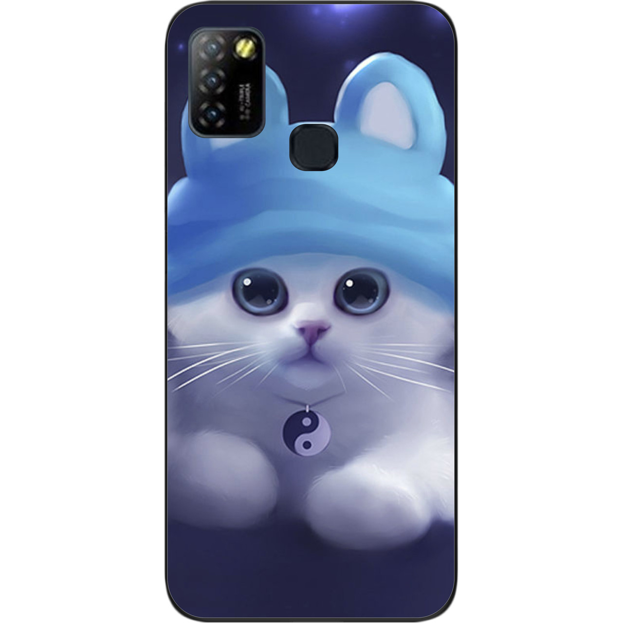 Бампер силіконовий чохол для Infinix Hot 10 Lite з картинкою Котик