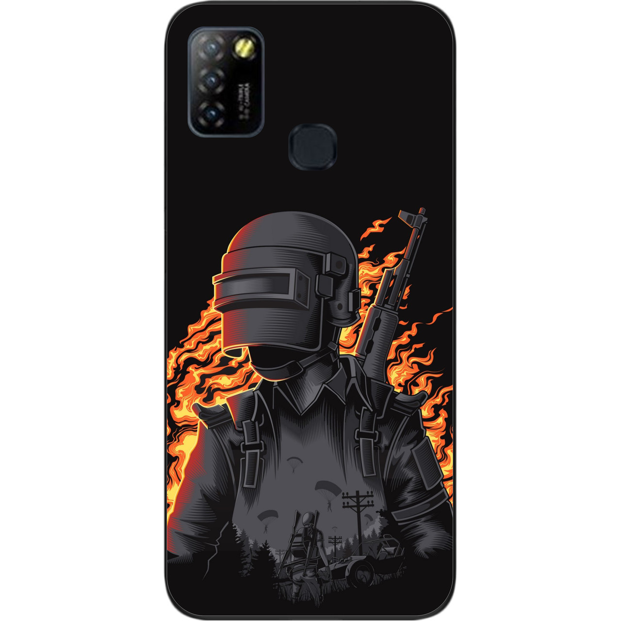 Силіконовий чохол для Infinix Hot 10 Lite з картинкою PUBG