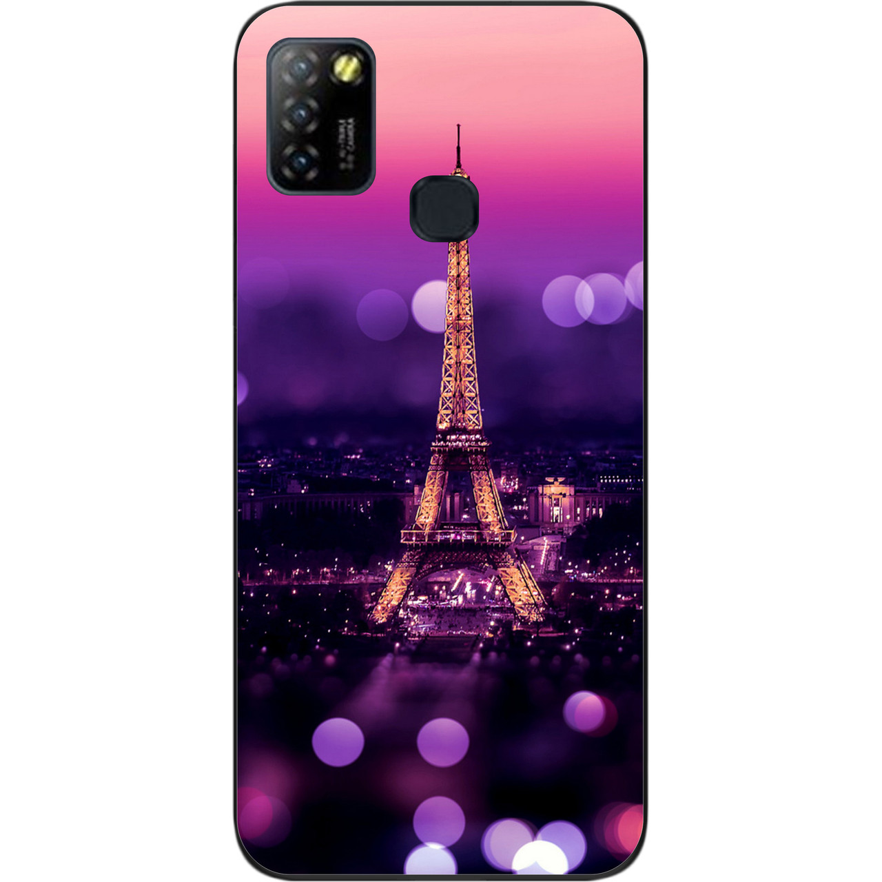 Силіконовий чохол для Infinix Hot 10 Lite з картинкою Париж вночі