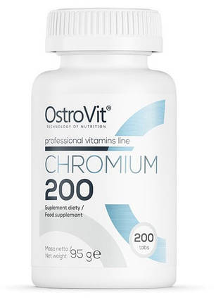 Хром піколінат OstroVit Chromium 200 200 tabs, фото 3