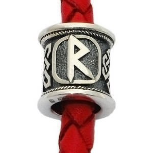 Руна Райдо зі срібла 925 проби