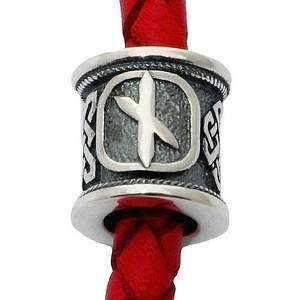 Руна Наутіз зі срібла 925 проби