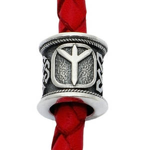 Руна Альгіз зі срібла 925 проби