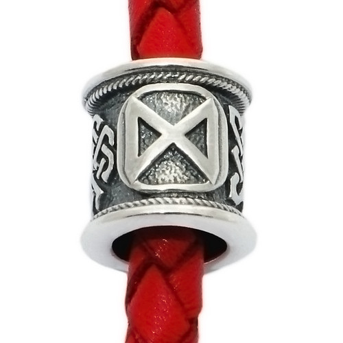 Руна Дагаз зі срібла 925 проби, фото 1