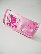 Пенал косметичка рожевий 22*9*6 см, 1 відділ | пенал для дівчинки | рожевий пенал |