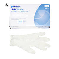 Перчатки нитриловые белые, S, Medicom "SafeTouch" , 100 шт/уп