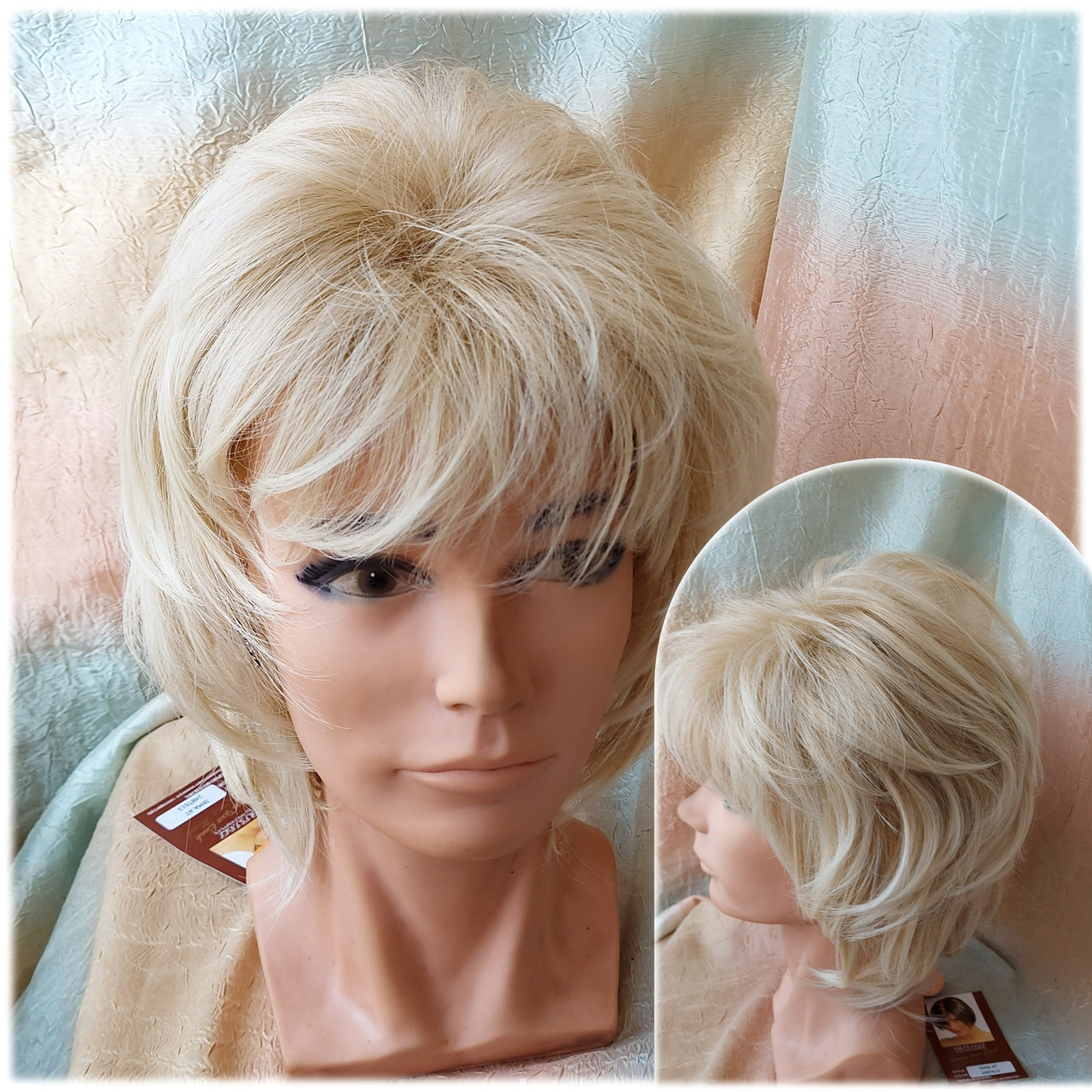 Перука каскад пишний з термоволокна пшеничний блонд 7016-24ВТ613, фото 1