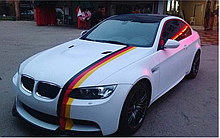 Стікер наклейка "Німецький прапор" на кузов автомобіля