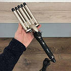 Плойка для завивання локонів П'ять Волн Gemei GM 2933 з двома температурними режимами ОПТ, фото 7