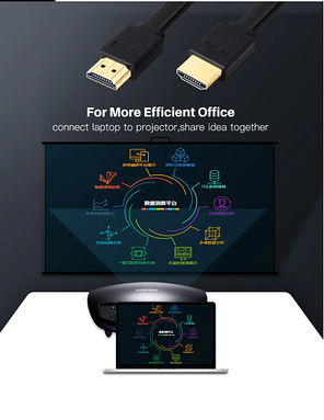 HDMI на HDMI кабель, 30см високошвидкісний 4k 1080P 3D позолочений для HDTV XBOX, PS3/4 проектора комп'ютера, фото 2