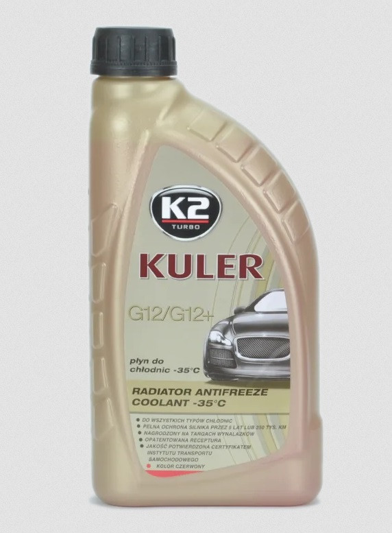 Антифриз Червоний K2 Kuer G12/G12+ (-35C) 1л