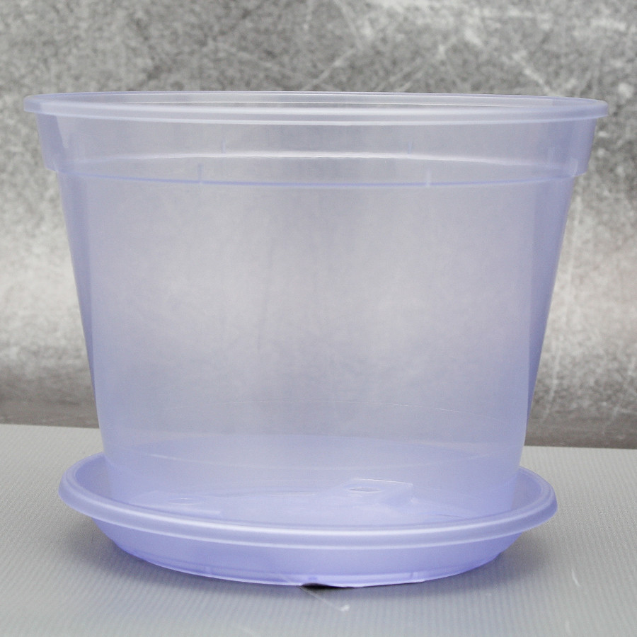 Вазон дренажний Алеана 14,0*10,5 см., фіолетовий (без підставки)