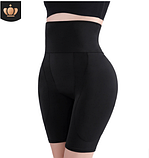 Стягуючі труси пуш ап для збільшення сідниць і стегон 4 пуш ап чорні у формі груші, фото 2