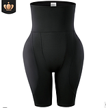 Трусики пушап у формі Попка Персик S-6XL чорні, фото 10