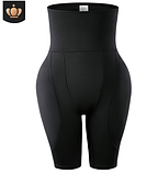 Стягуючі труси пуш ап для збільшення сідниць і стегон 4 пуш ап чорні у формі груші, фото 3