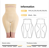 Трусики пушап у формі Попка Персик S-6XL чорні, фото 7