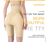 Трусики пушап у формі Попка Персик S-6XL чорні, фото 2